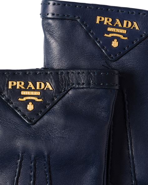 prada red gloves|prada leather gloves men.